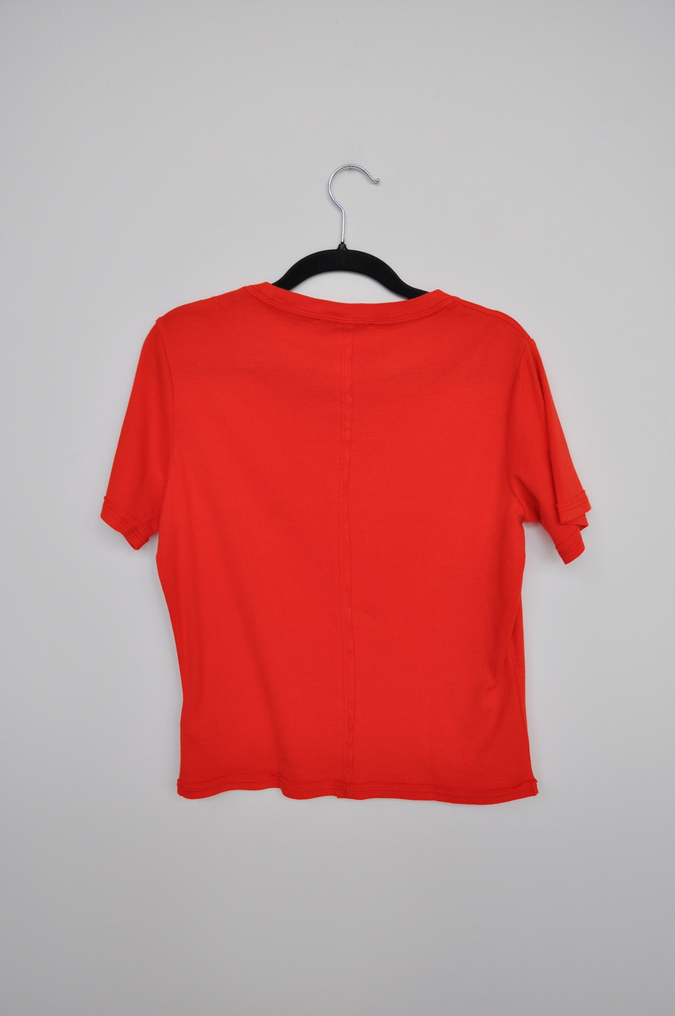 Eckhaus Latta Lapped Baby Tee - Red