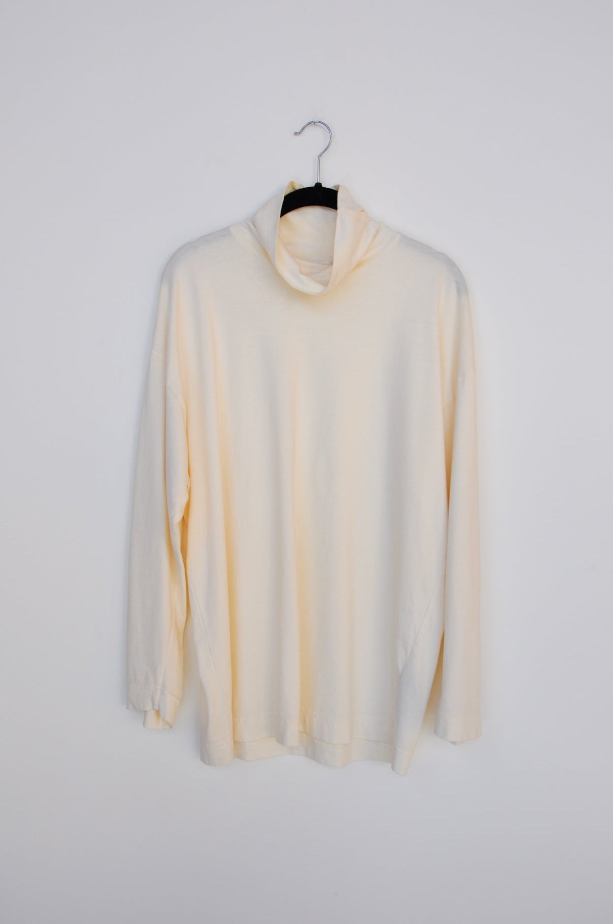 Haikure Highneck Long-Sleeve - Cream