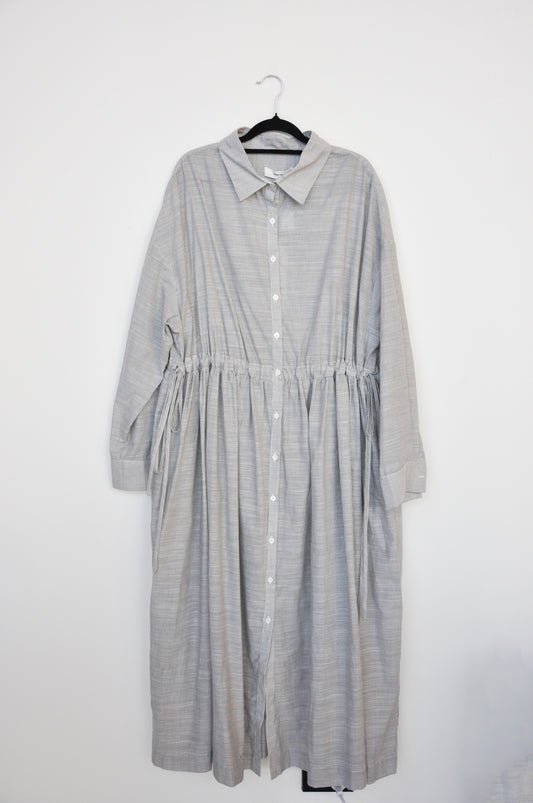 Juliette Hogan Leonora dress - Pinstripe