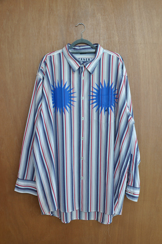 Overprint Star Shirt Upcycled #4