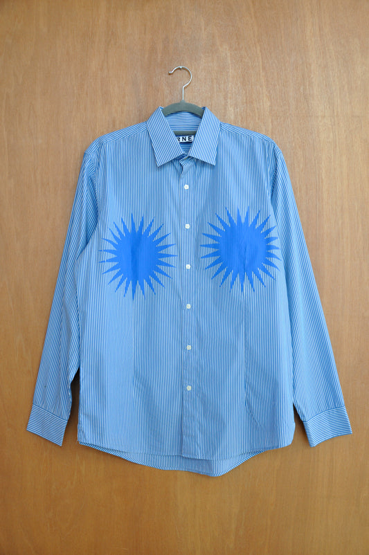 Overprint Star Shirt Upcycled #1