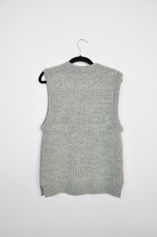 Ganni Alpaca Sweater Vest - Green