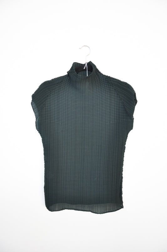 Issey Miyake Pleats Please Top - Forest Green