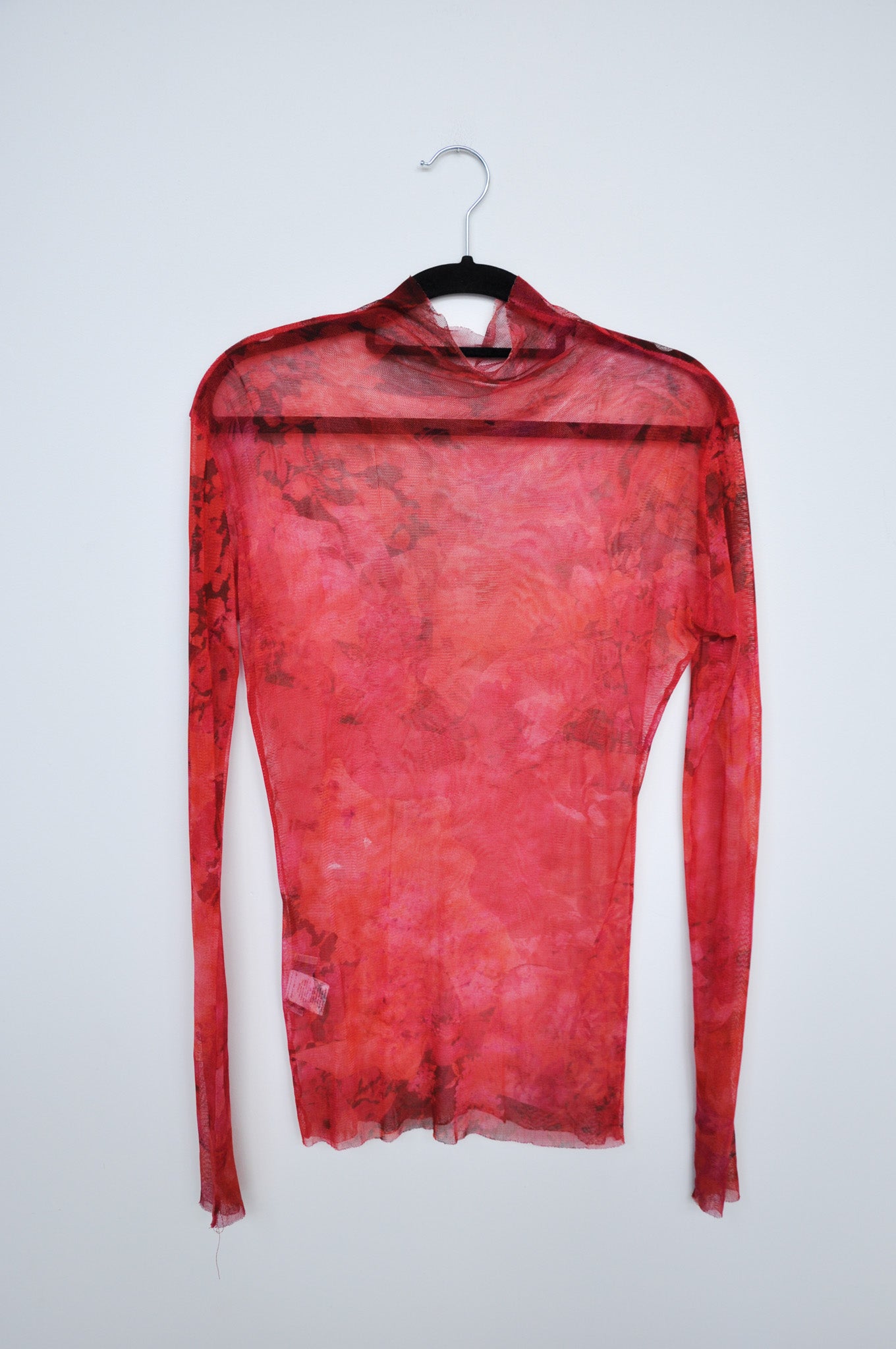 Jimmy D Silk Mesh - Red Floral