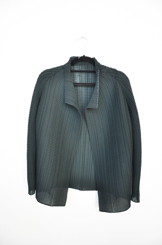 Issey Miyake Pleats Please Jacket - Forest Green