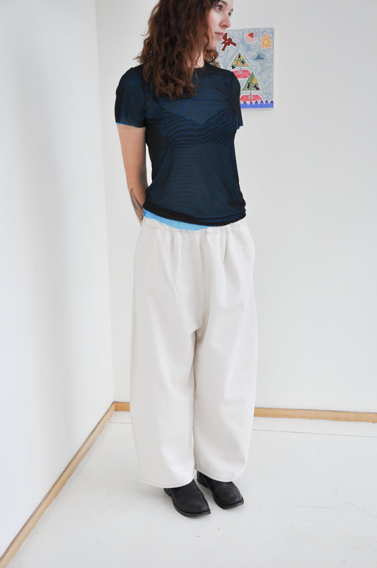 Kaguya Cropped in Natural Denim