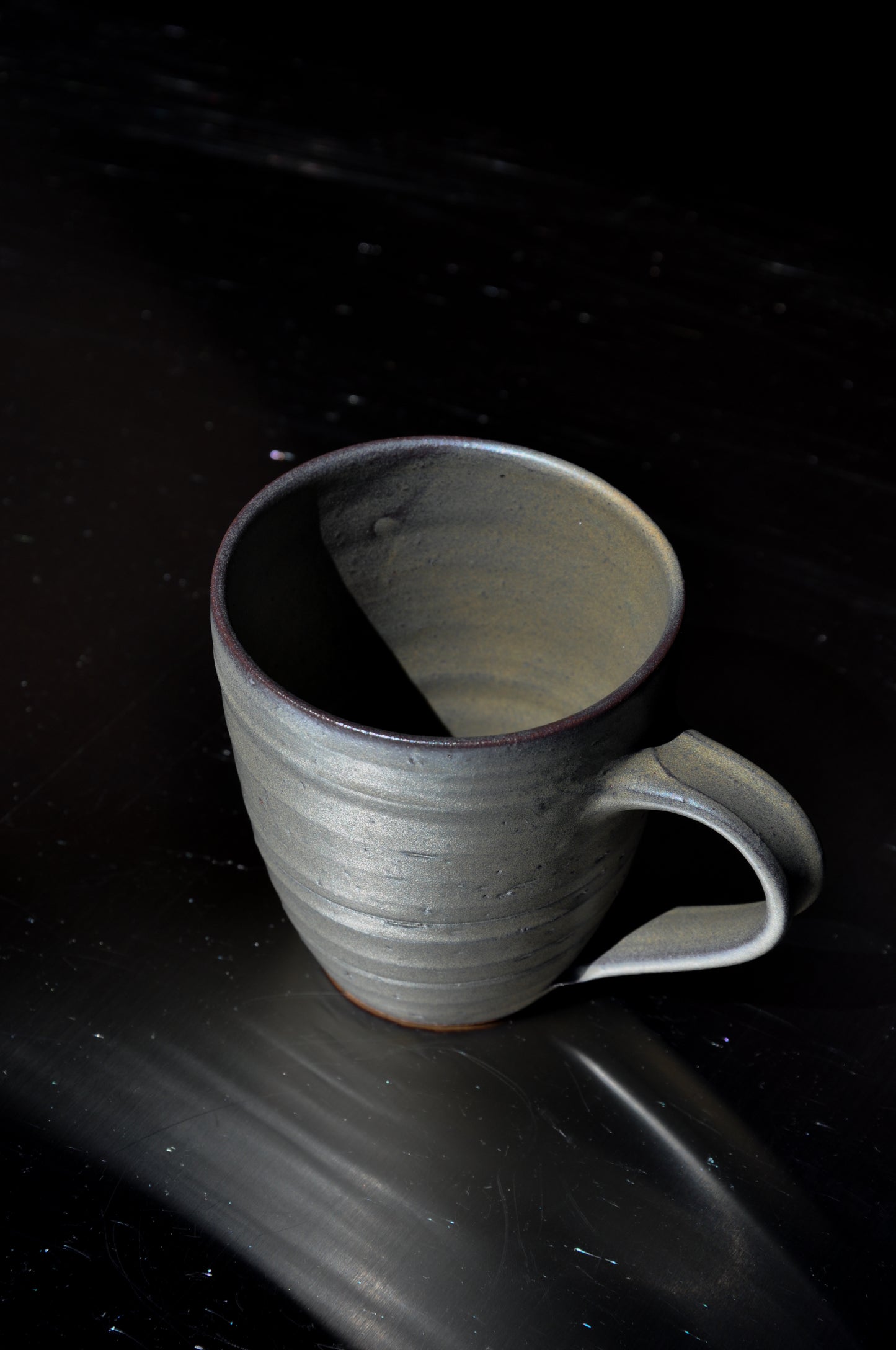 Brown Curved Mug