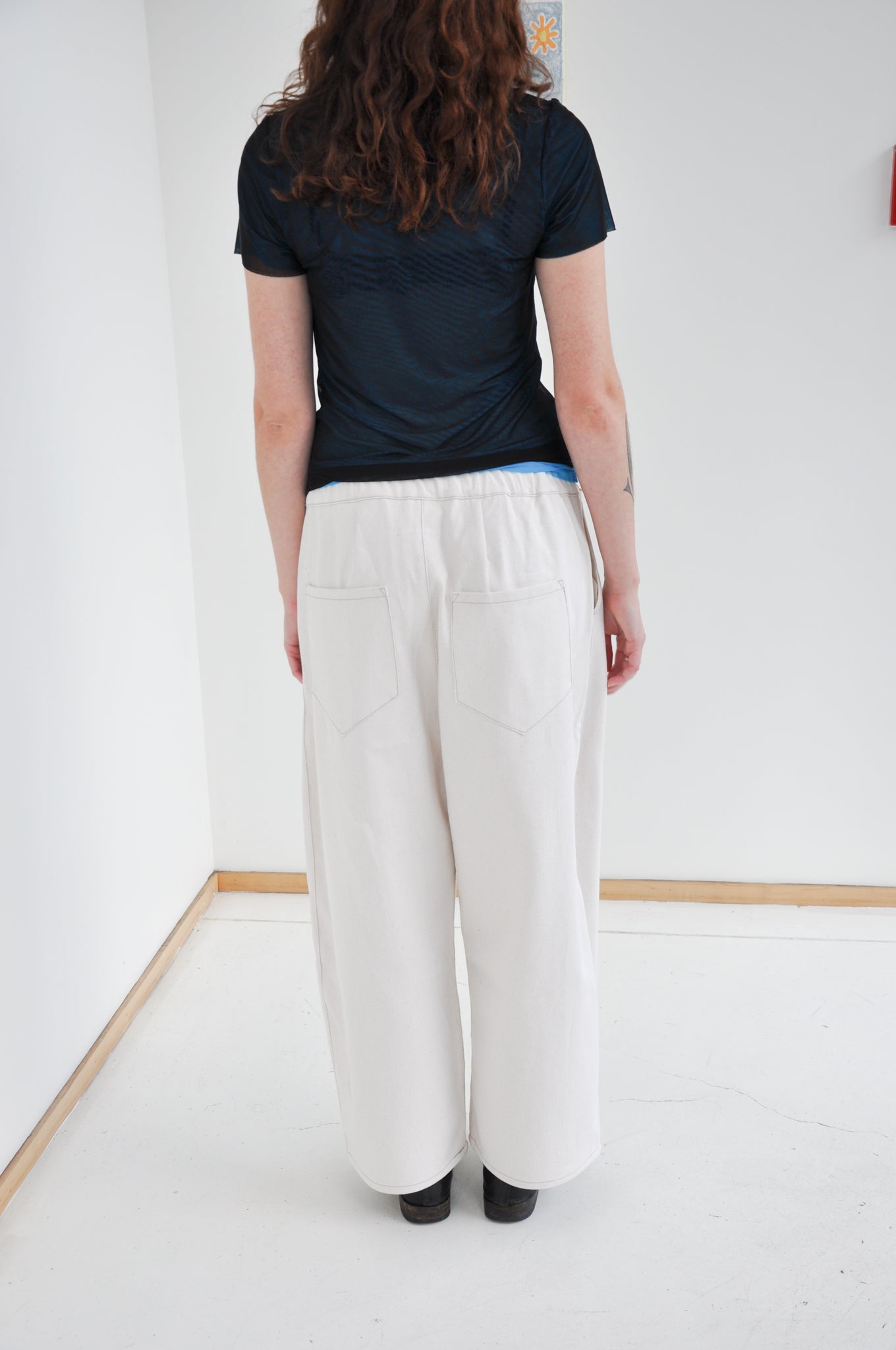 Kaguya Cropped in Natural Denim
