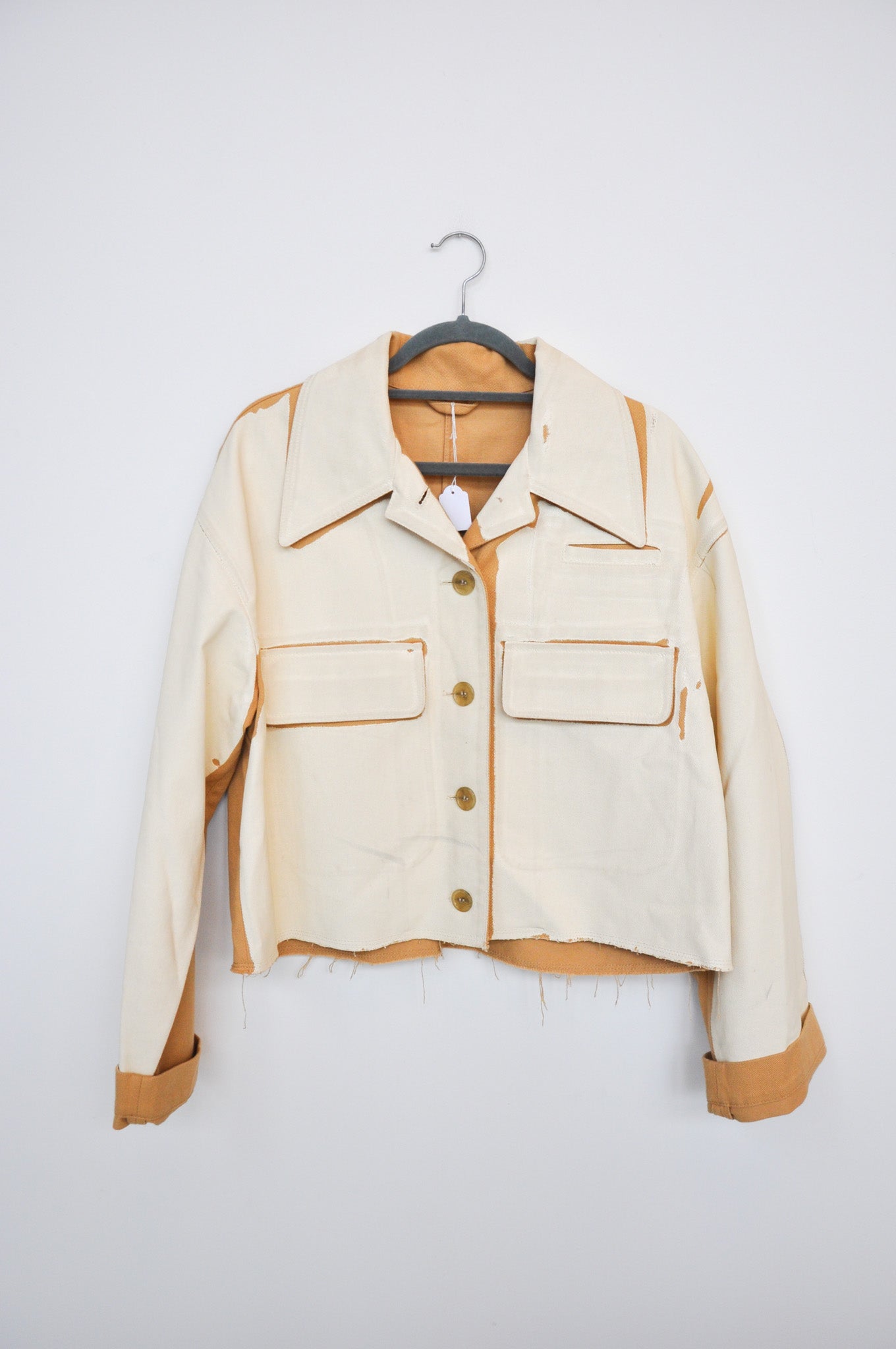 ACNE Studios Painted Chore Jacket - Plaster/Tan