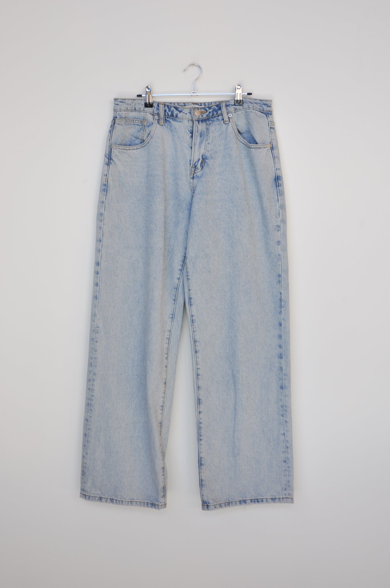Marle Wide Leg Jean- Pale Indigo
