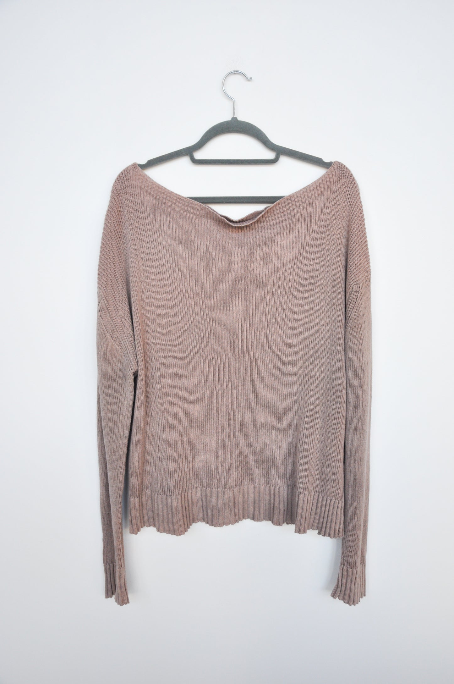 Wixii Scoop Neck Jumper - light brown
