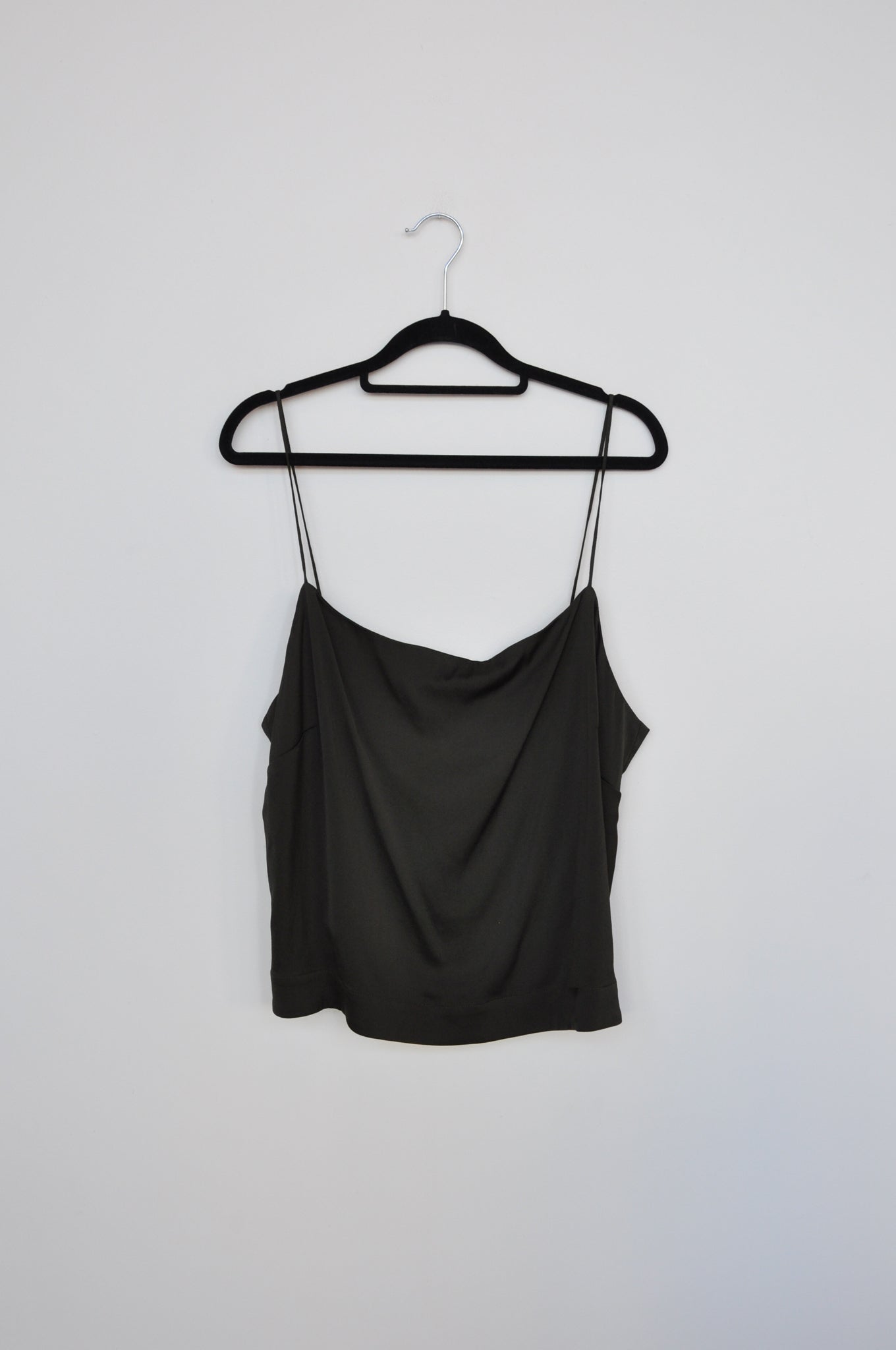 Juliette Hogan Satin Top - Forest Green