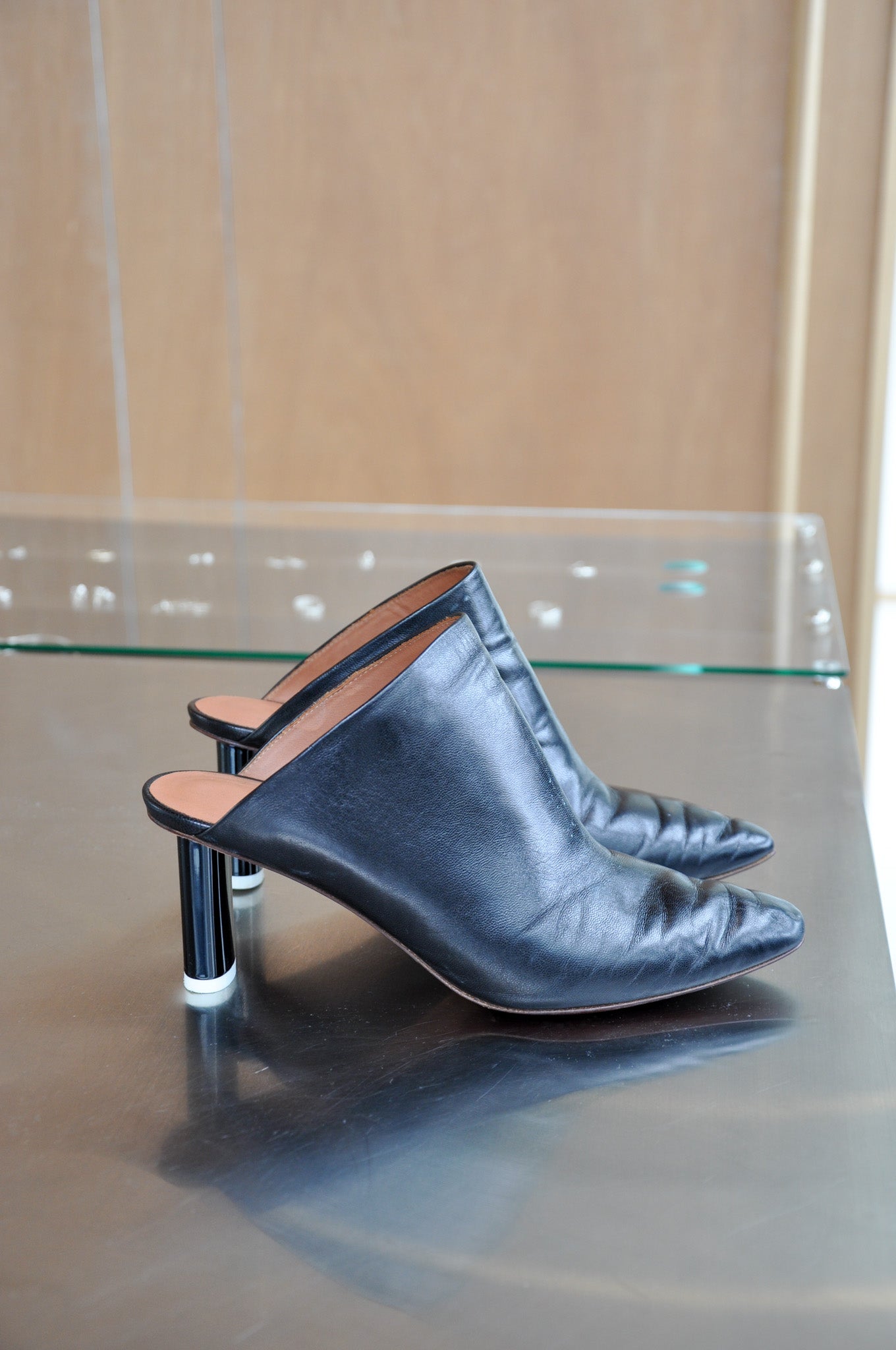 Vetements Lighter Heel Mules Black