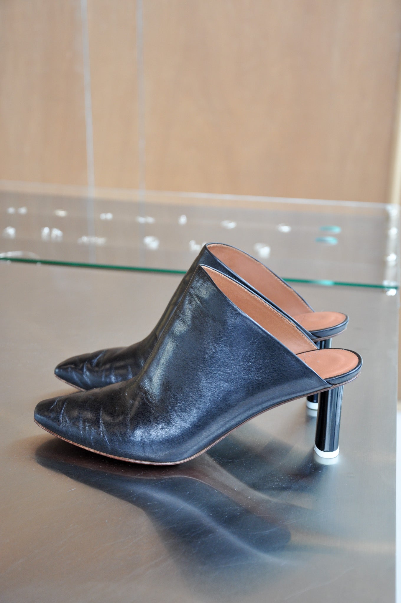 Vetements Lighter Heel Mules Black