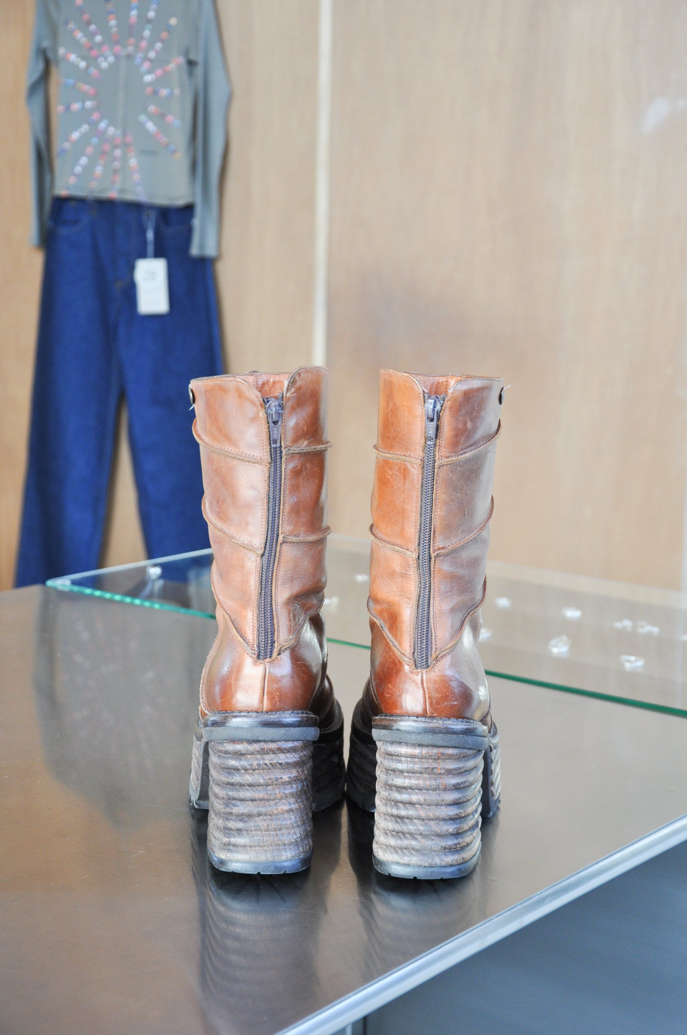 El Dantes Leather Boot - brown