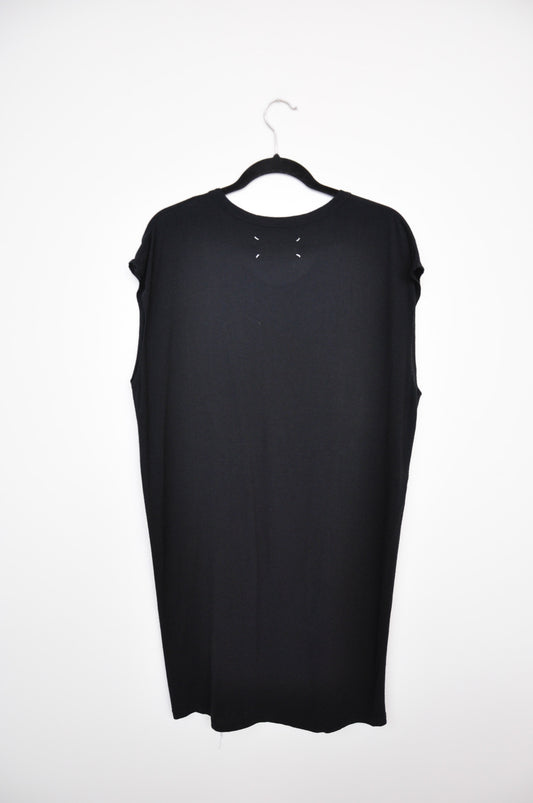 MM6 Maison Margiela "1" Fringe Dress - Black