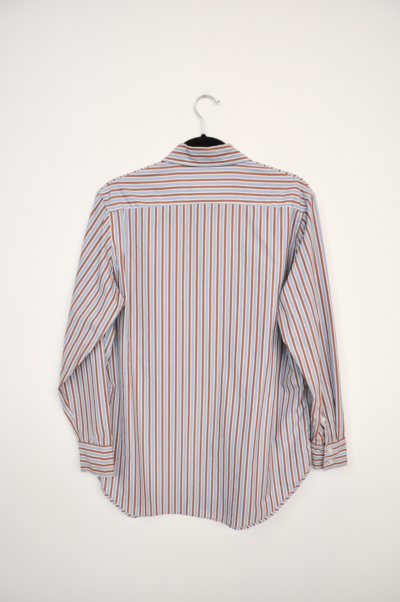 Friends with Frank Shirt - White/Blue/Brown Striped