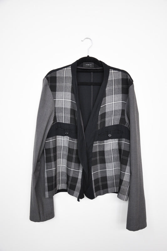 NOM*D Jacket - Black/Grey Mixed Print