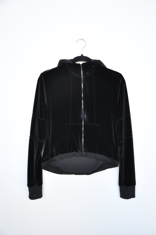 Karlaidlaw Velvet Hoodie - black