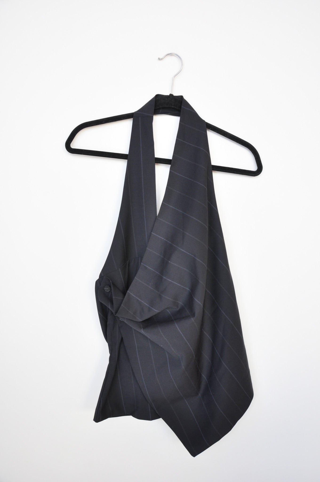Paloma Wool Tiomi Top - Black / Blue Pinstripe