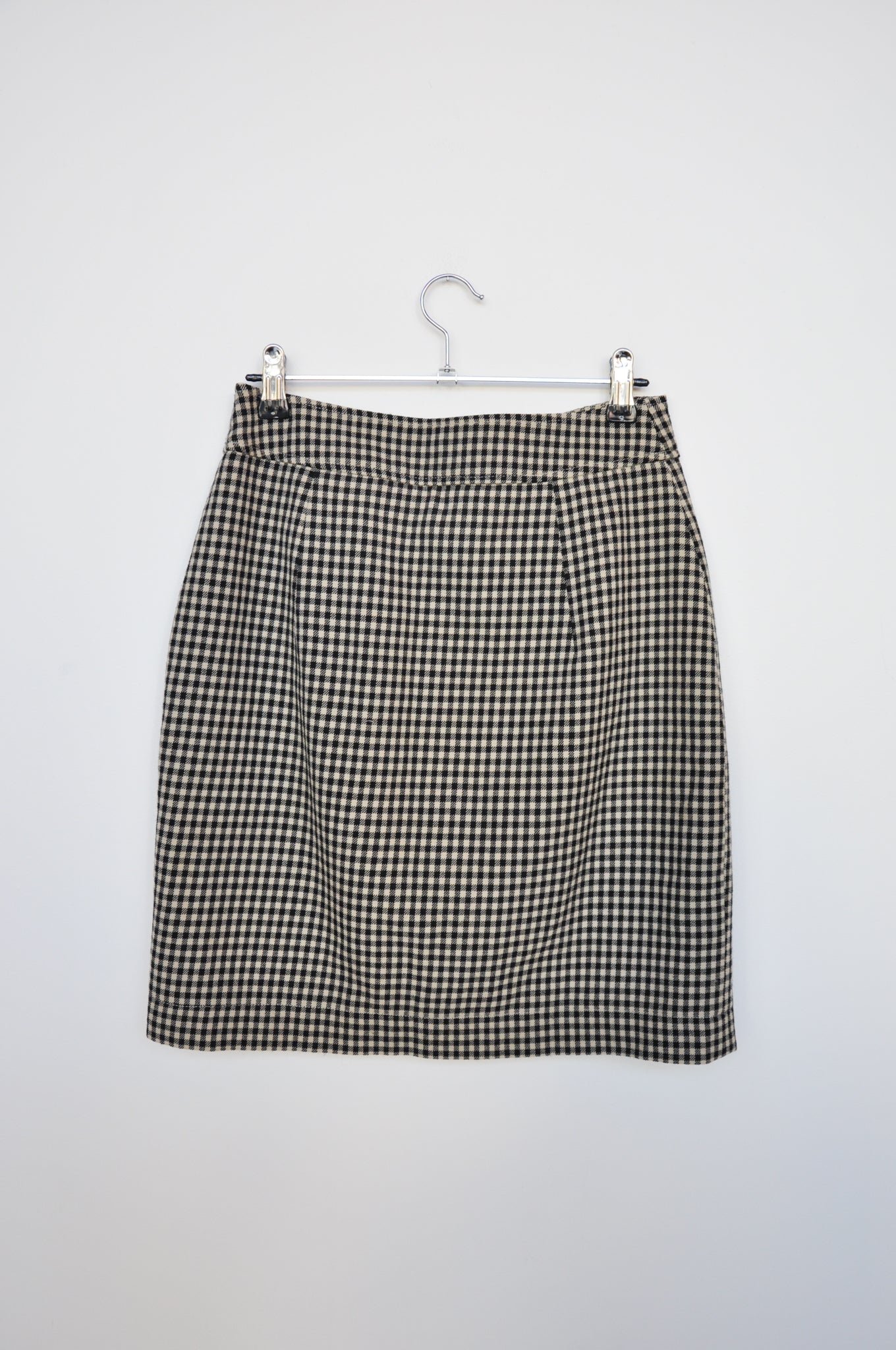Sylvester Mini Skirt - Black / Sand Gingham