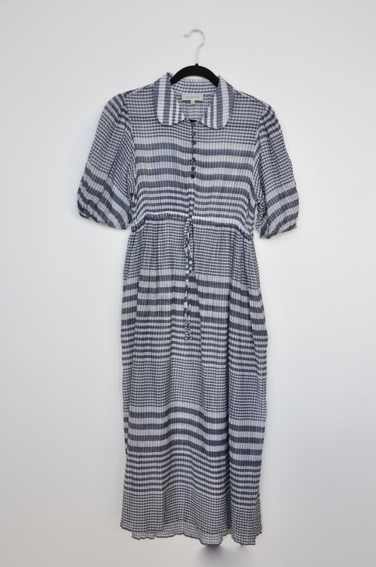 Lee Mathews Dress - Grey / White Check