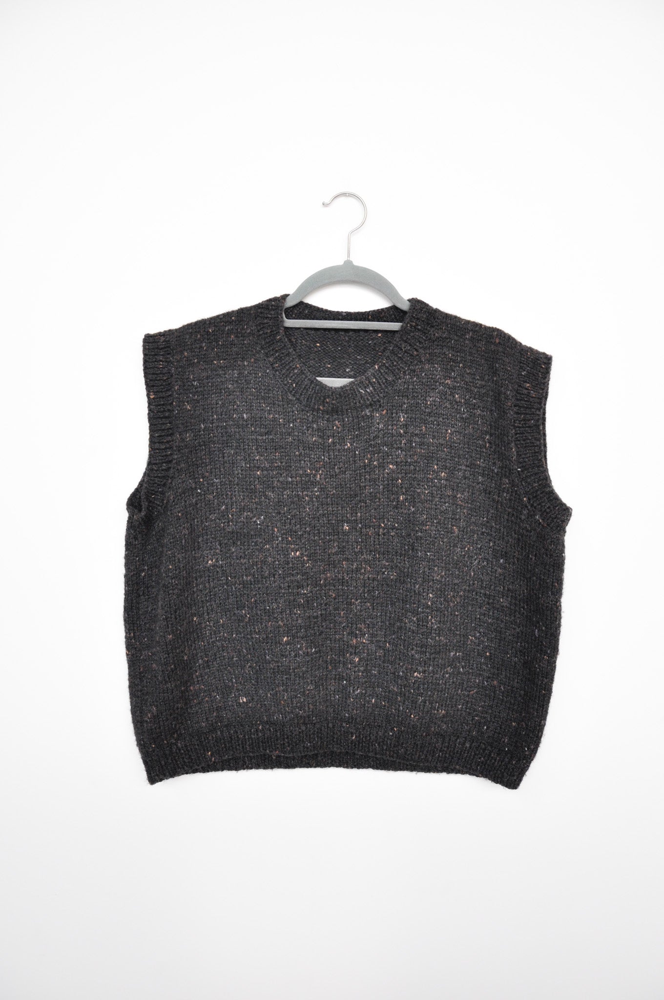 Knit Vest - Brown Marle