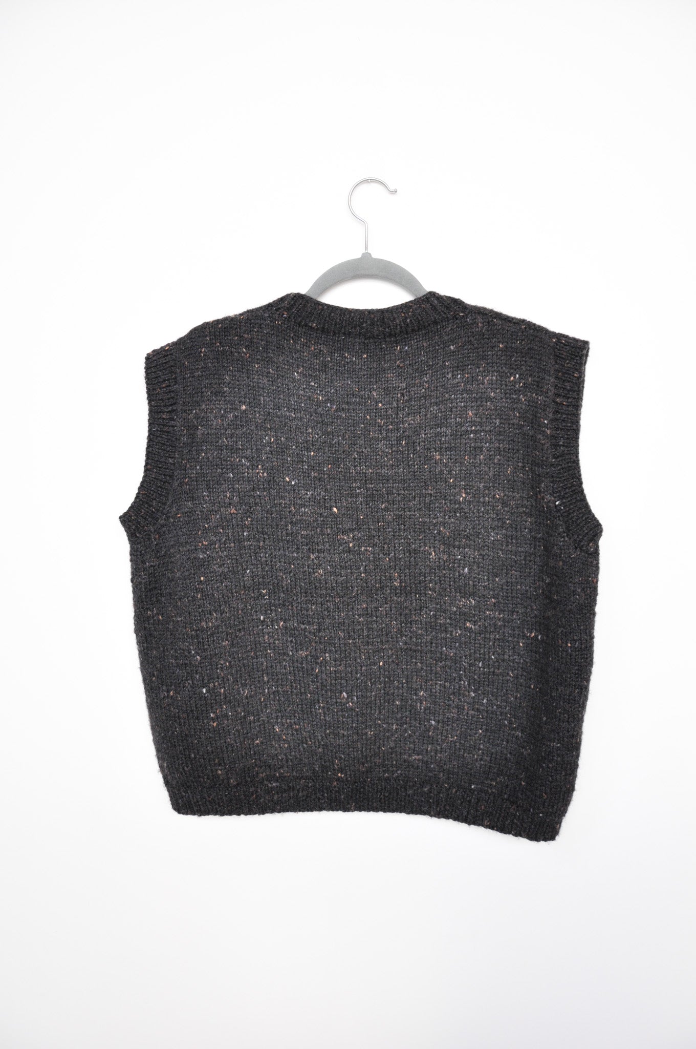 Knit Vest - Brown Marle