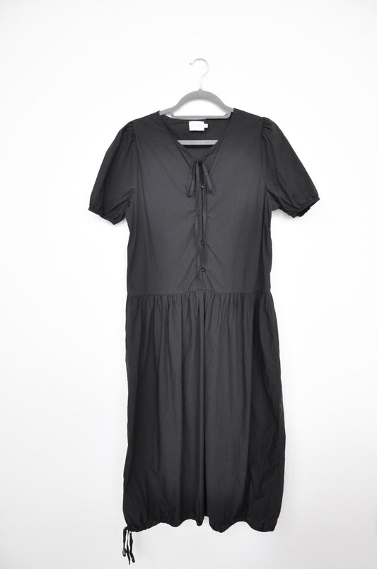 Deiji Studios Draw Hem Dress - Black