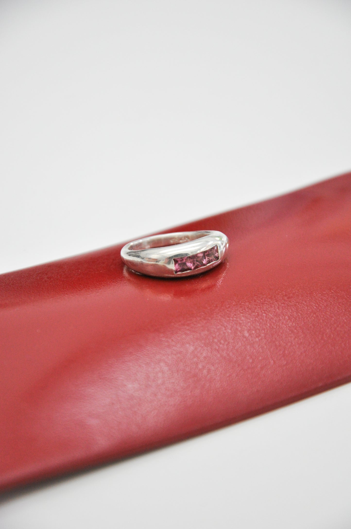 Nuque Ring with Pink Tourmaline in Silver