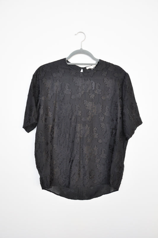 Juliette Hogan Top - Black Floral