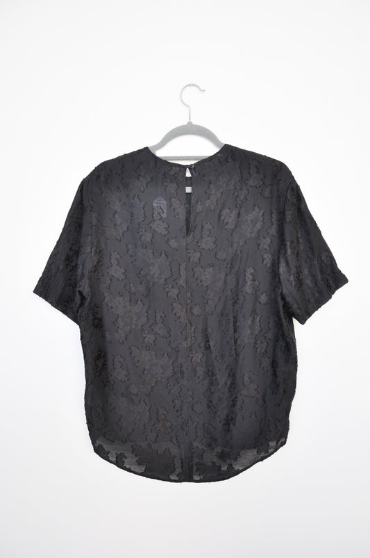Juliette Hogan Top - Black Floral