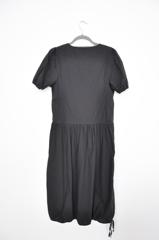 Deiji Studios Draw Hem Dress - Black