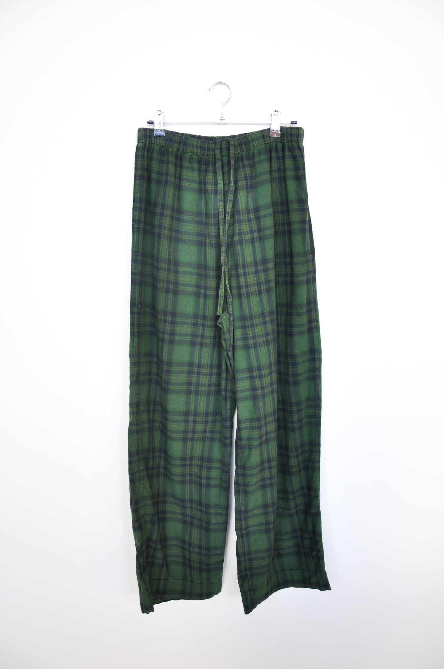 Penny Sage Tartan Pants - green/navy