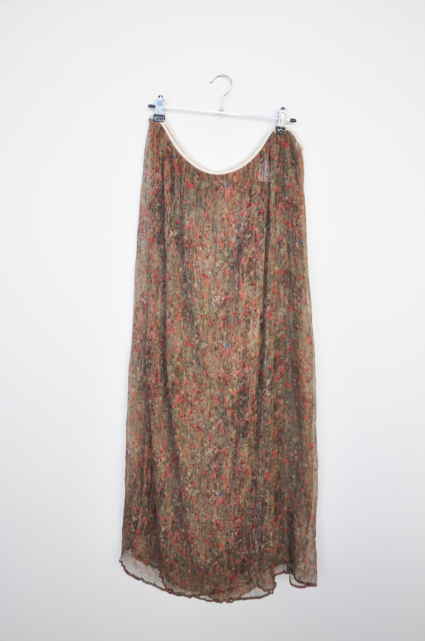 Miss Crabb Wrap Skirt - Sheer Floral