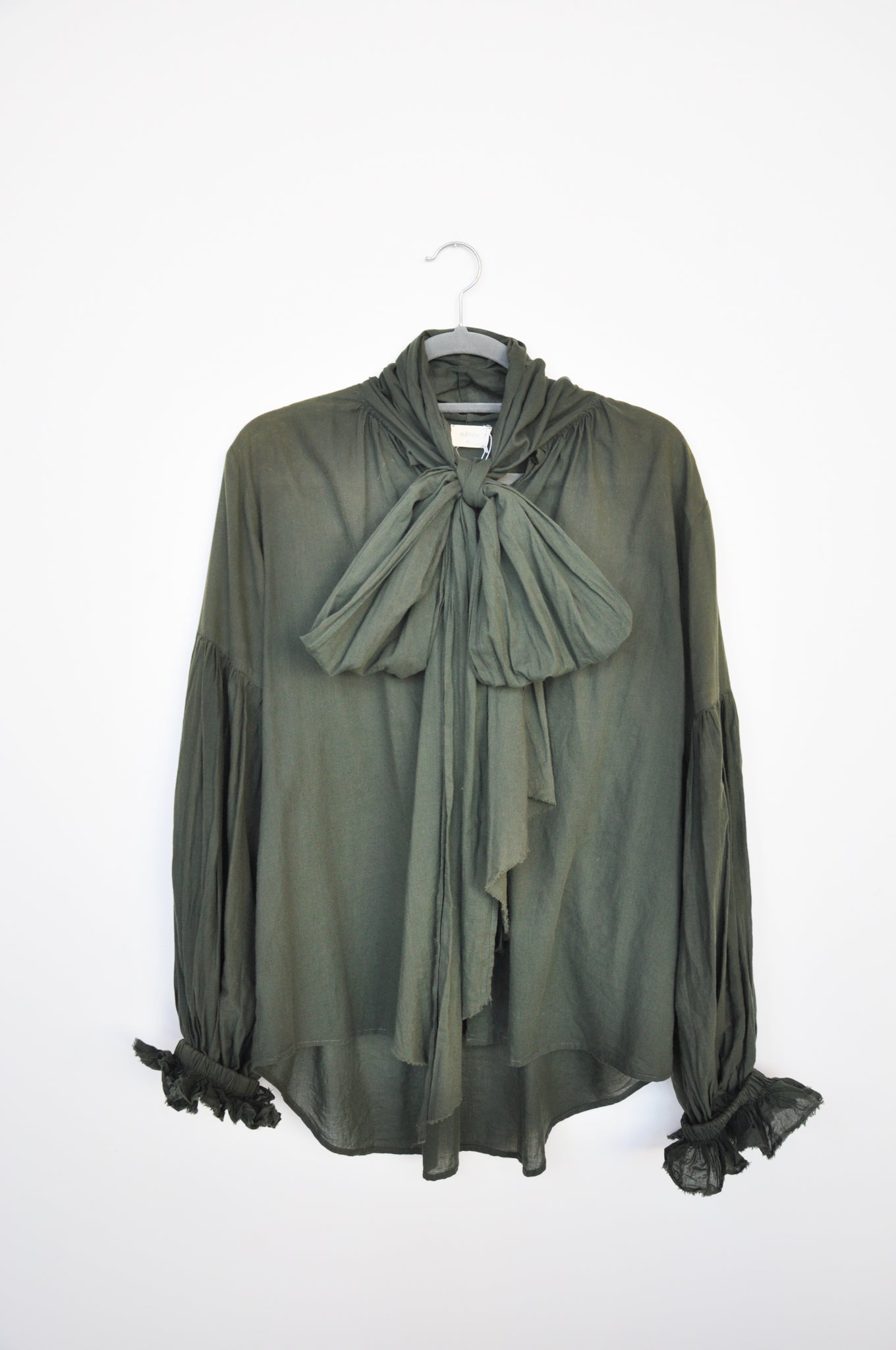 Måhsa Bow Blouse - Green