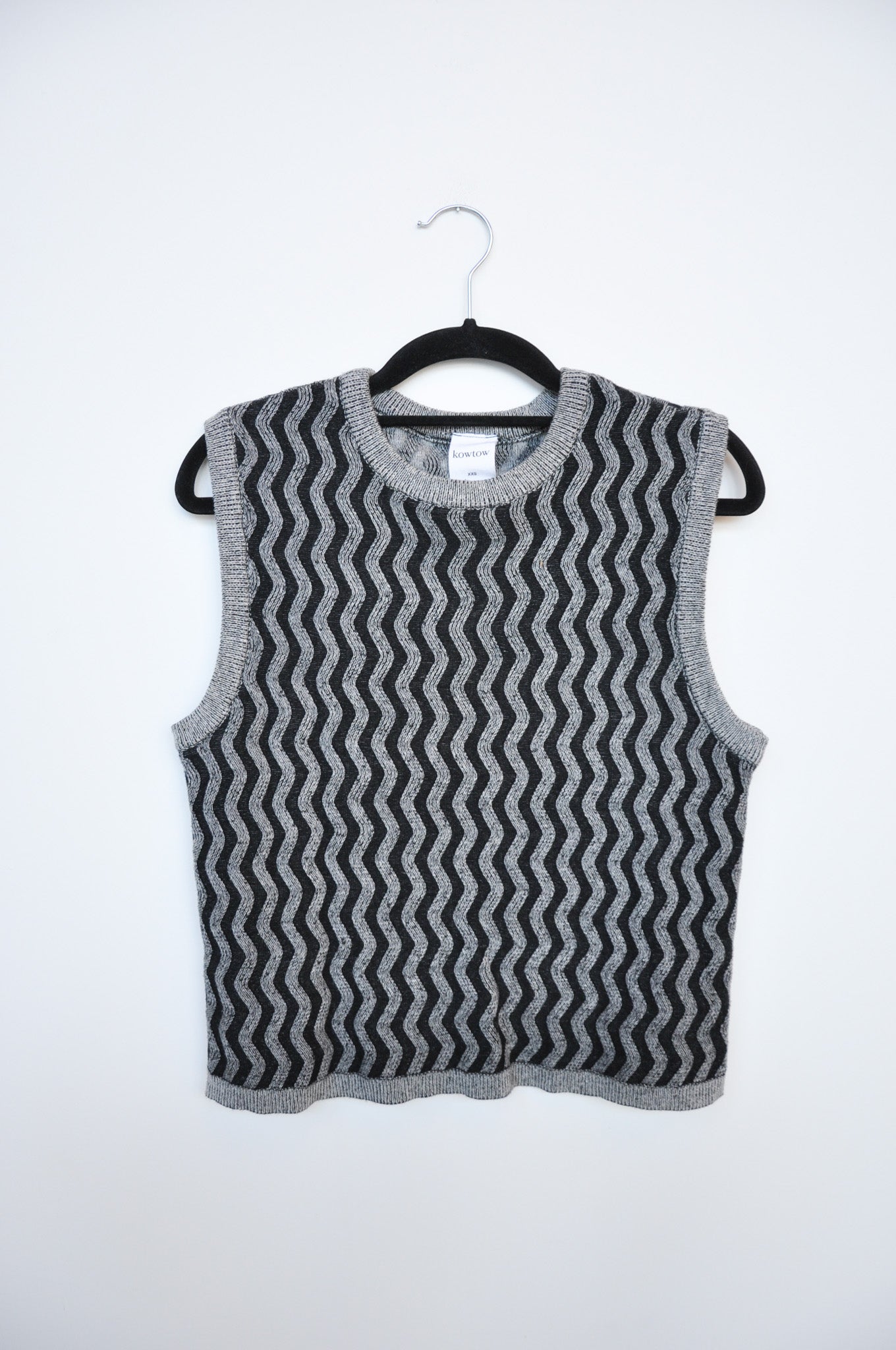 Kowtow Zig-Zag Vest - Navy/Grey