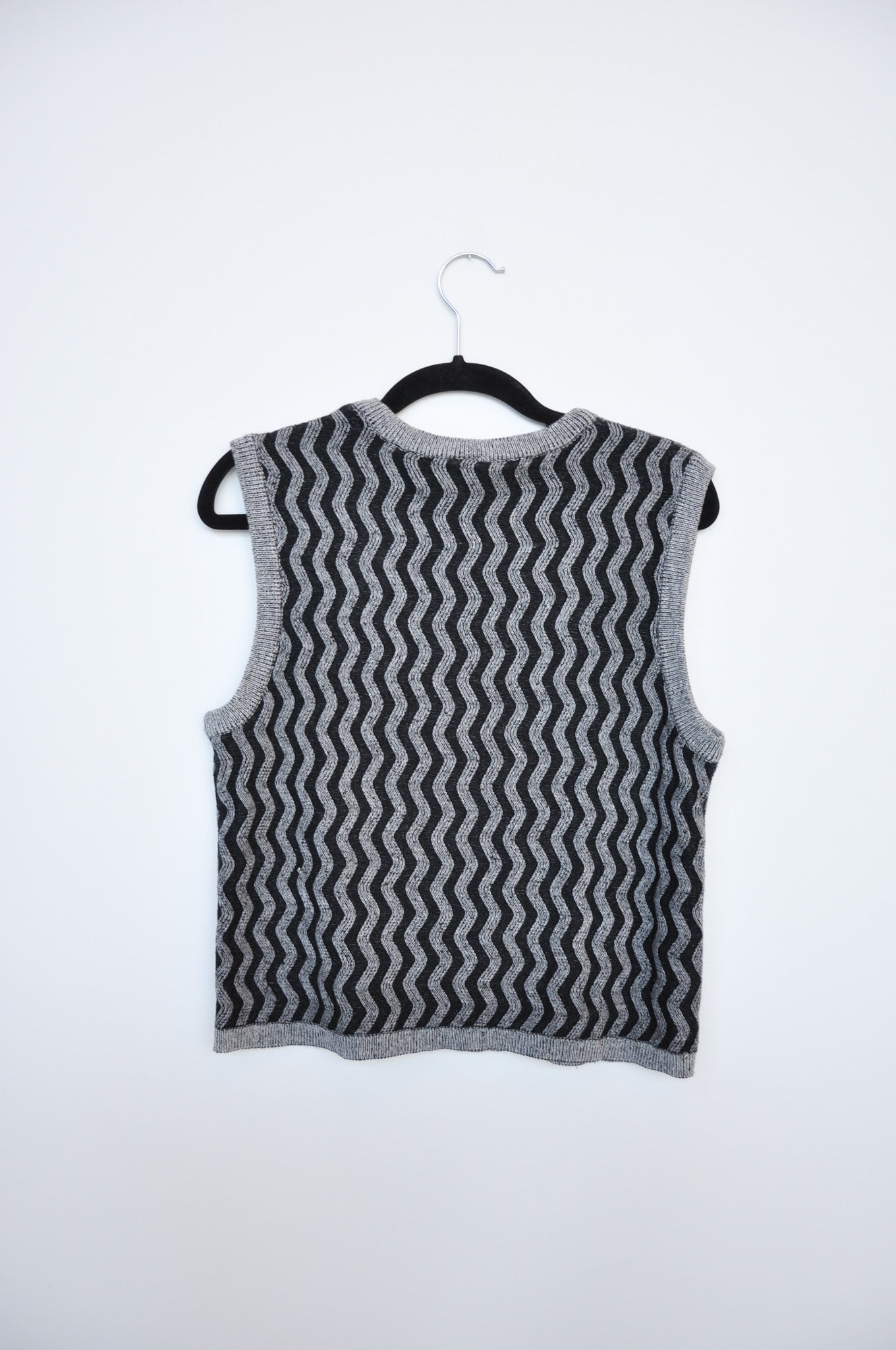Kowtow Zig-Zag Vest - Navy/Grey