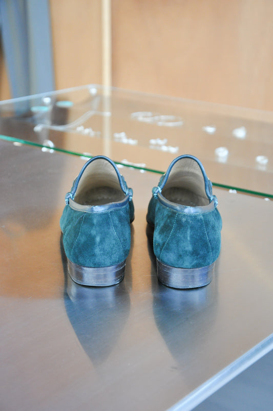 Gucci  Loafers Suede - Forest Green