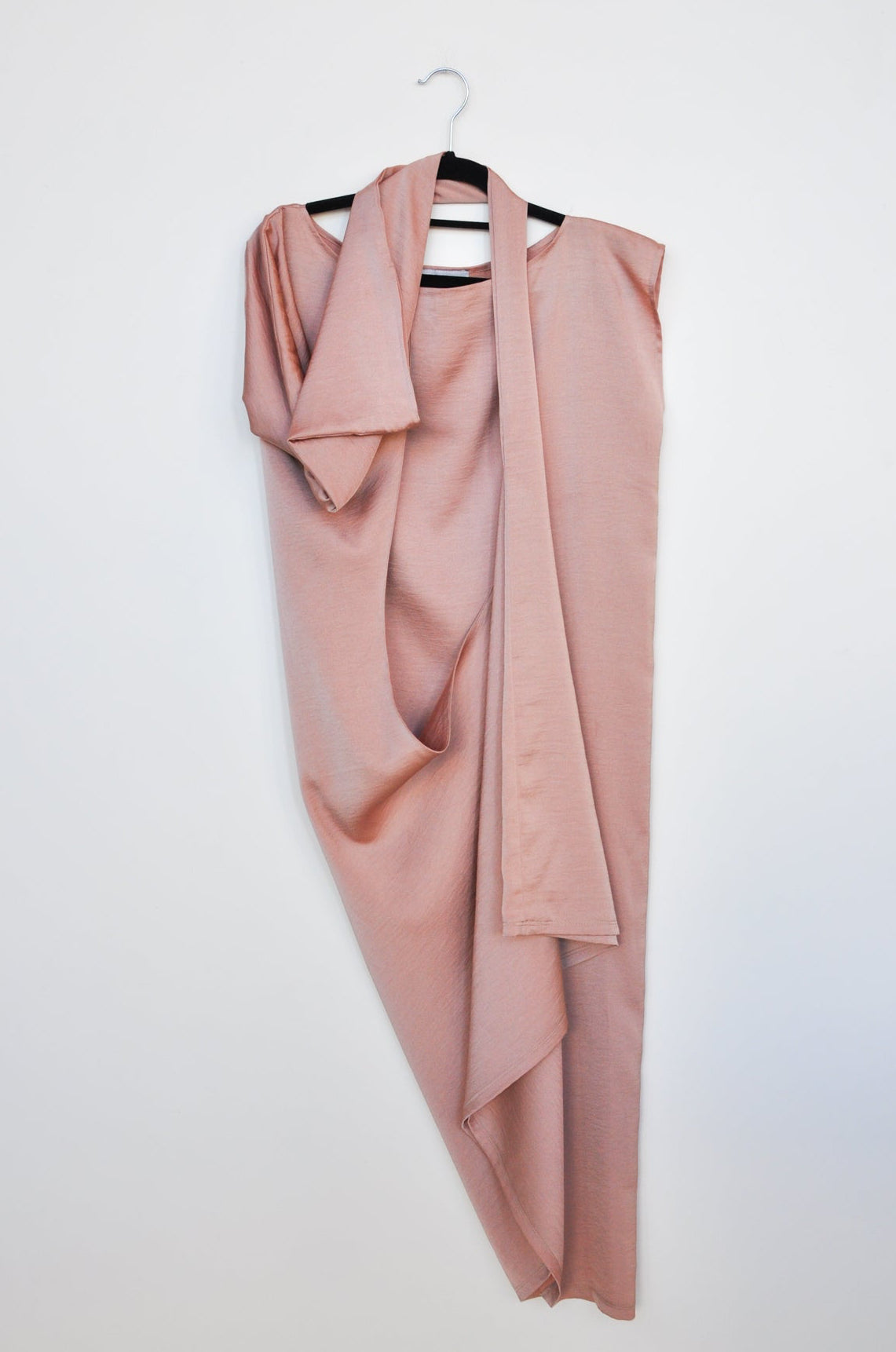 World Draped Sleeveless Dress - Blush Pink