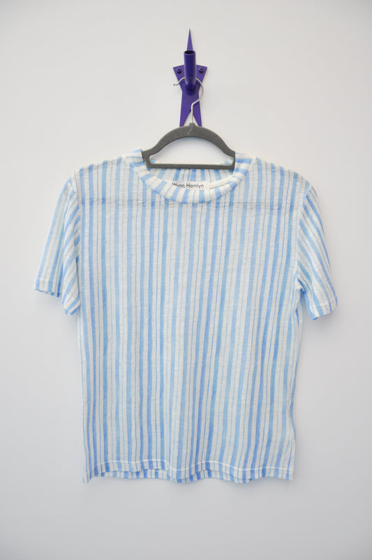 Wynn Hamlyn Tee - blue/white stripe