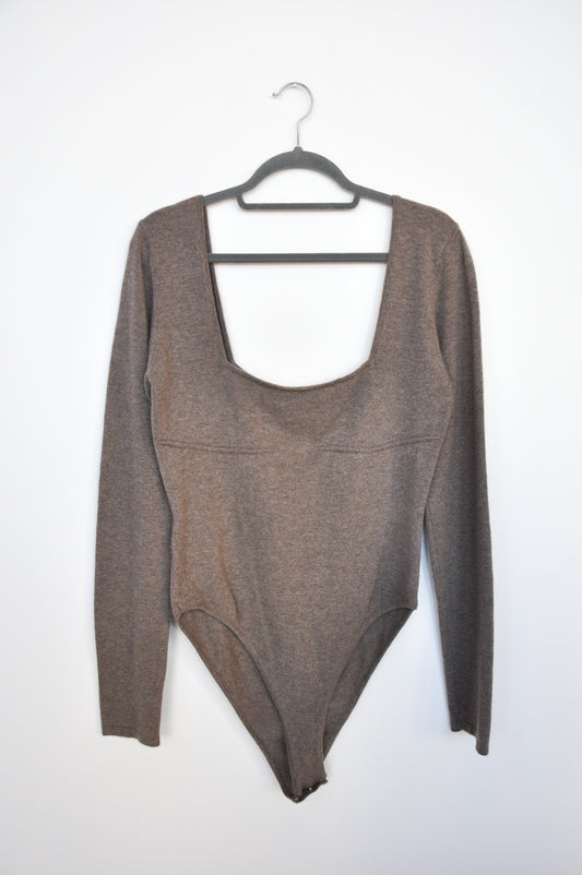 Paris Georgia Cashmere Bodysuit - fawn