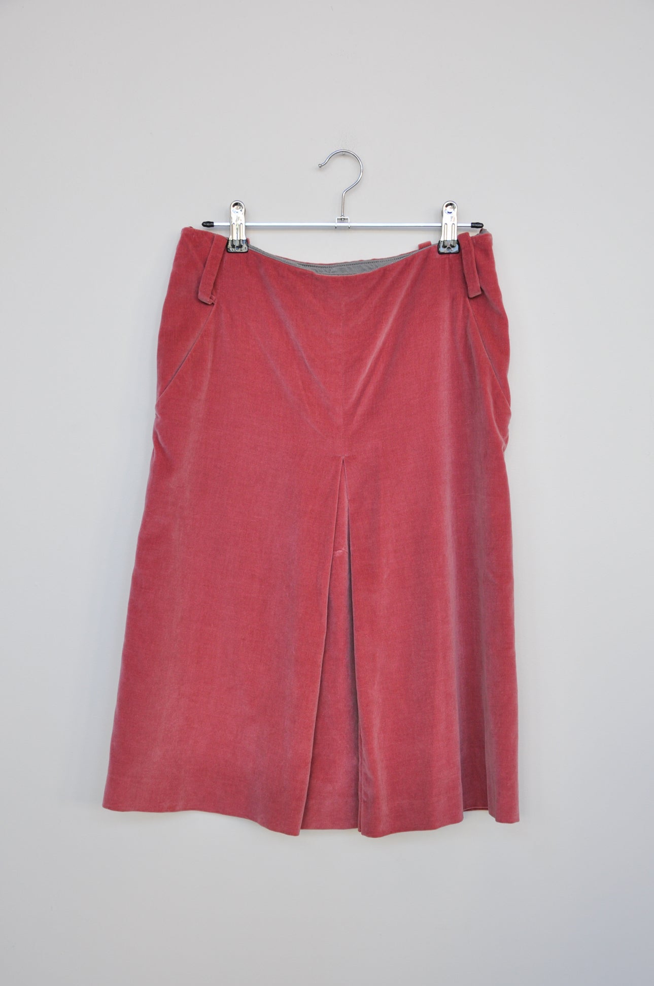 Jill Sander Velvet Skirt - Dusty Pink