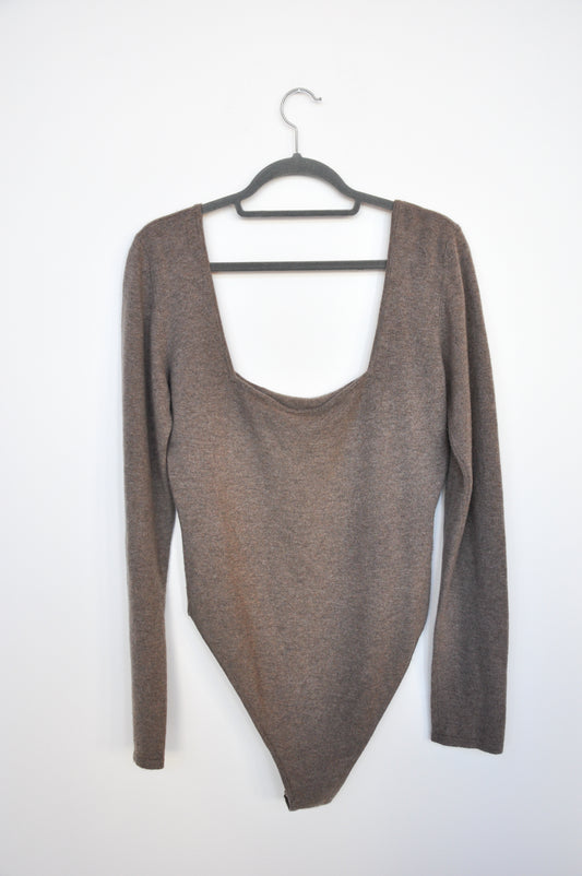 Paris Georgia Cashmere Bodysuit - fawn