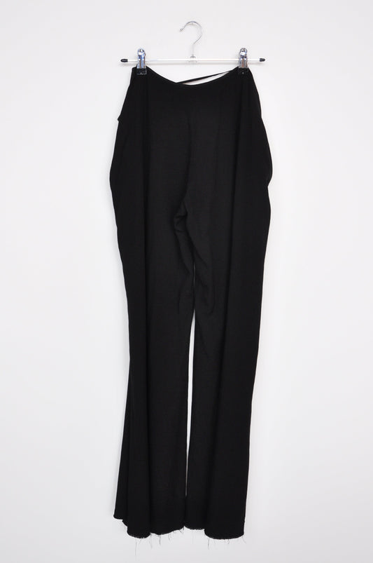 Yoji Yamamoto Tie Trousers - black