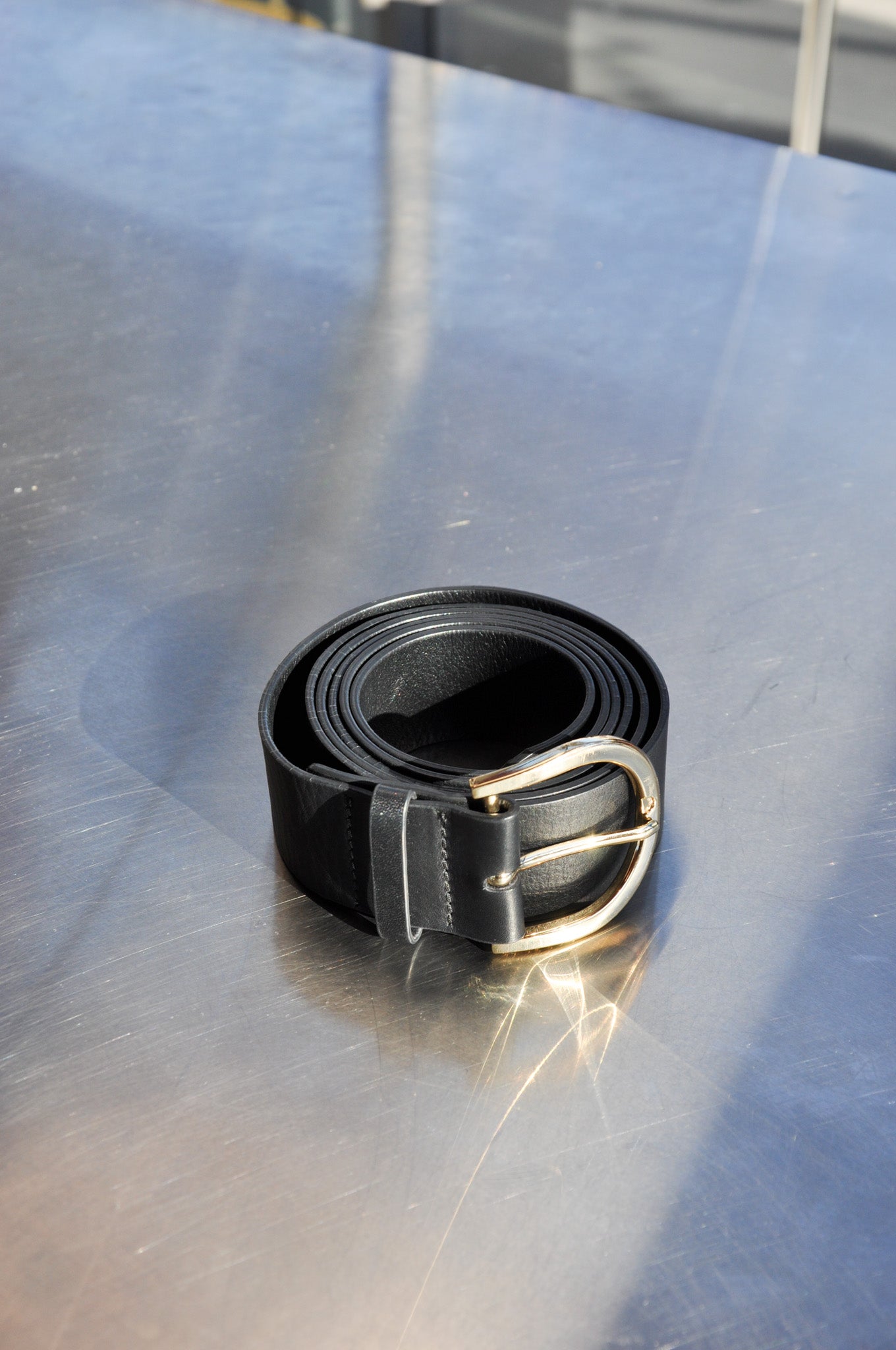 Anine Bing Belt - Black / Brass
