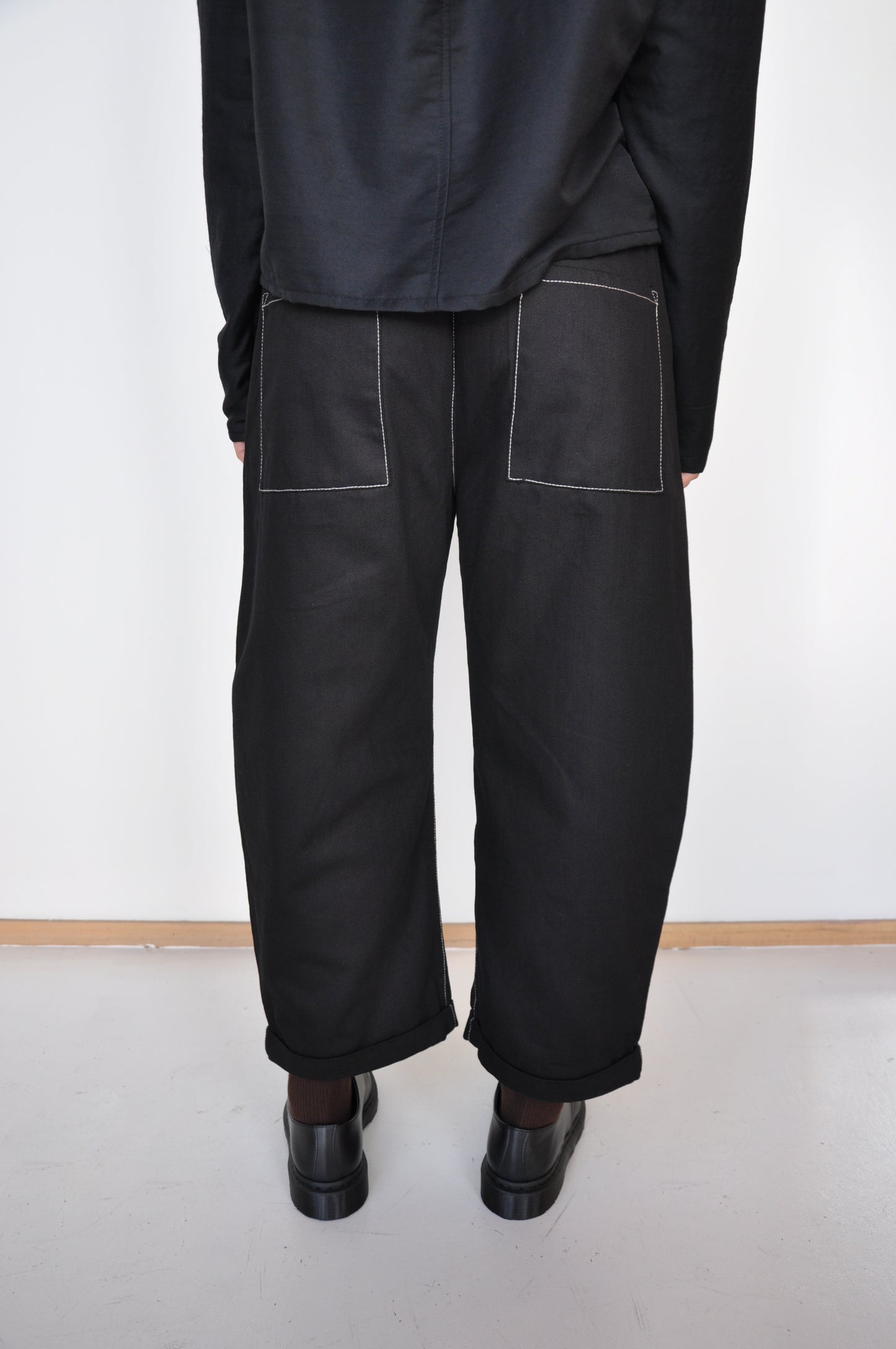 Agate Pants in Black Denim