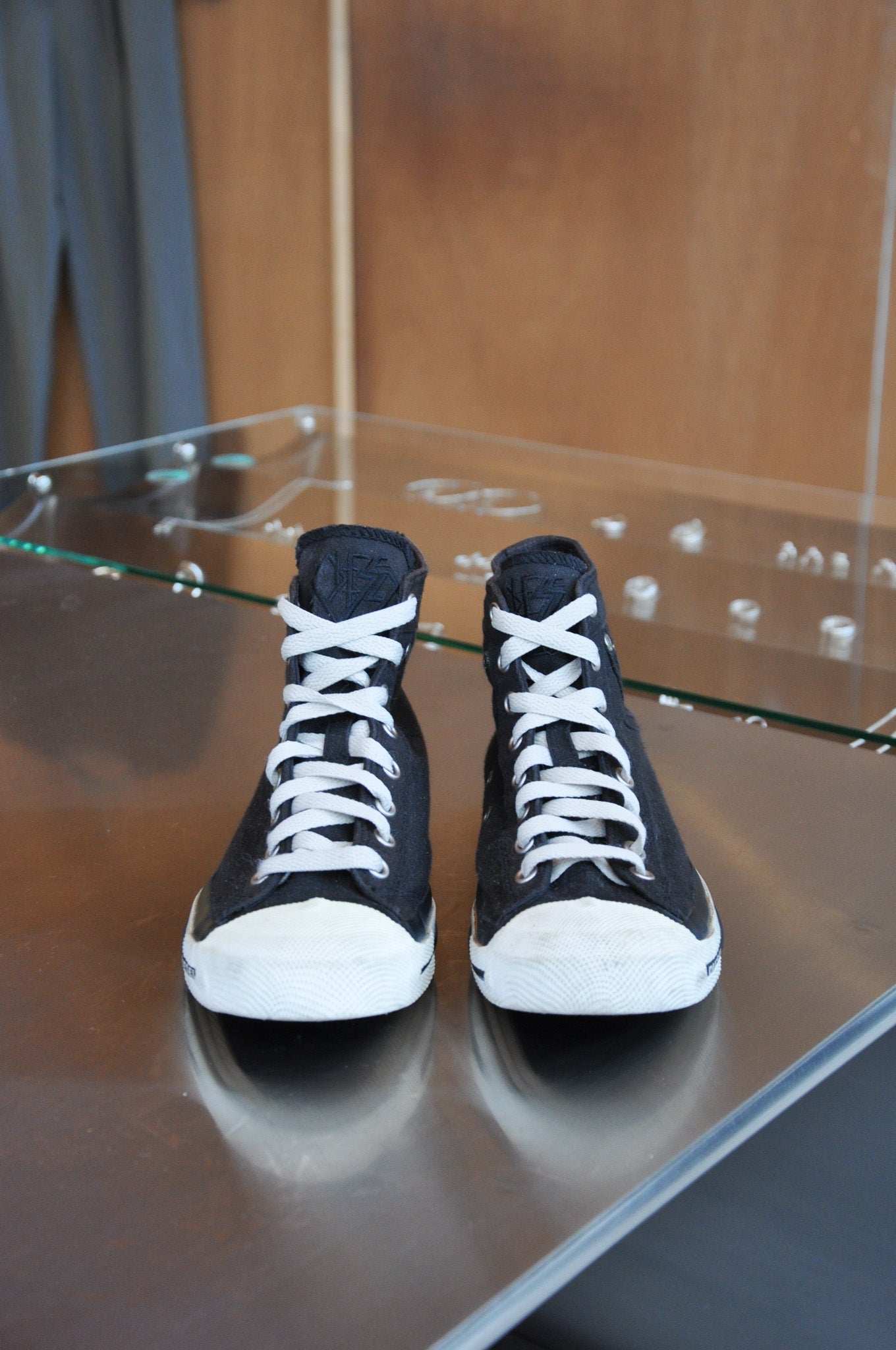 Deisel Exposure Hi Top Sneakers - Black