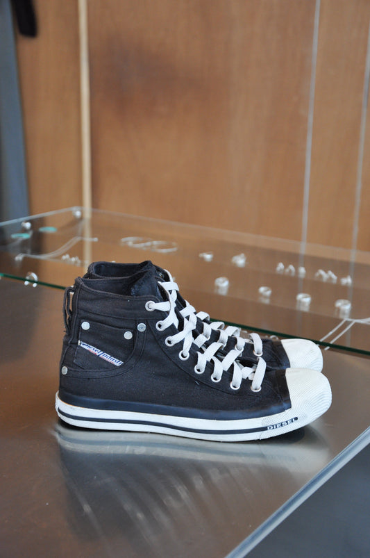 Diesel Exposure Hi Top Sneakers - Black