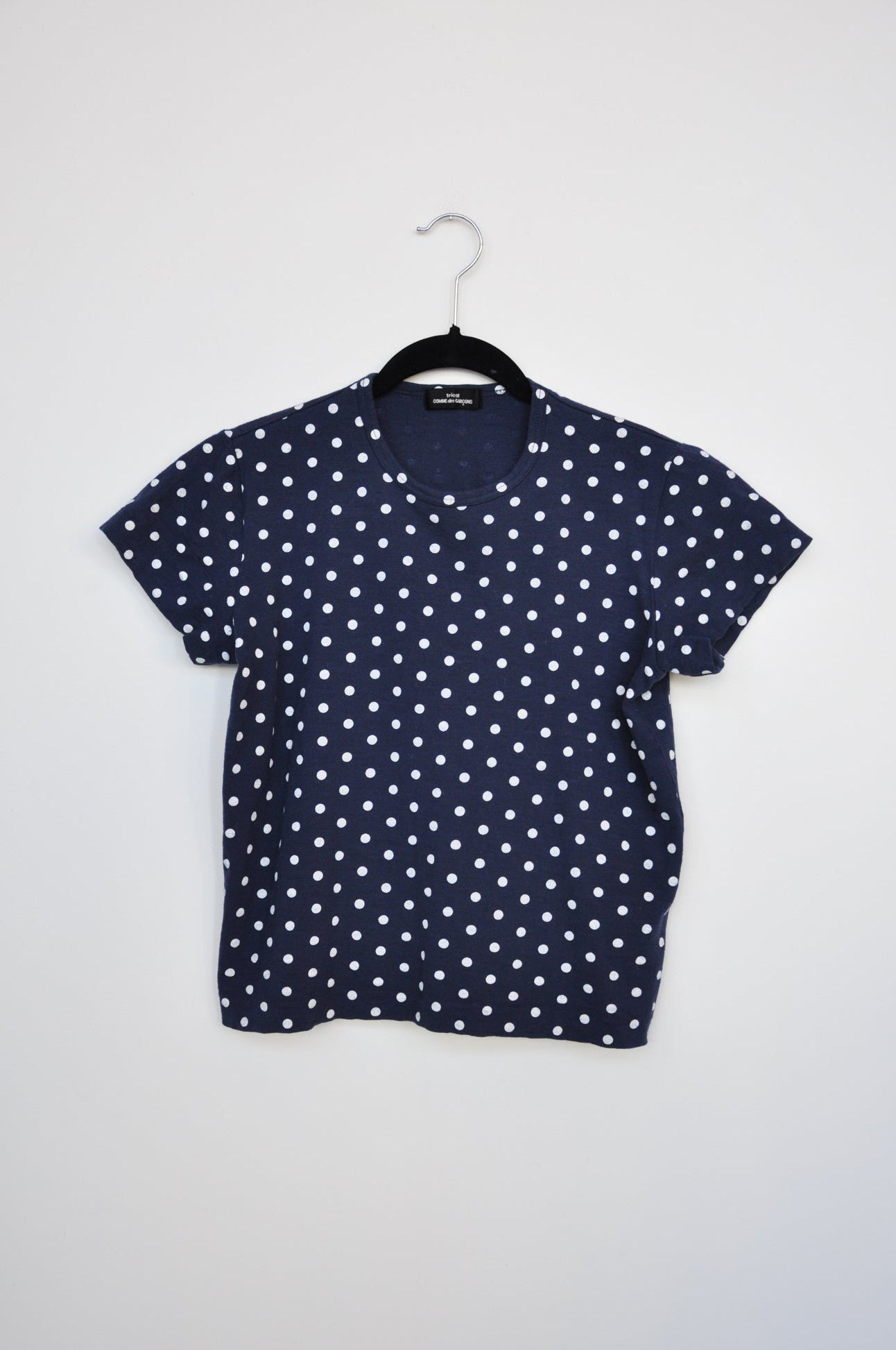 Comme des Garçons Tricot T-Shirt - Navy / Polka Dot